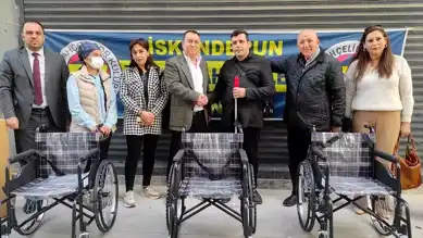 İskenderun'da Engellilere Tekerlekli Sandalye Desteği