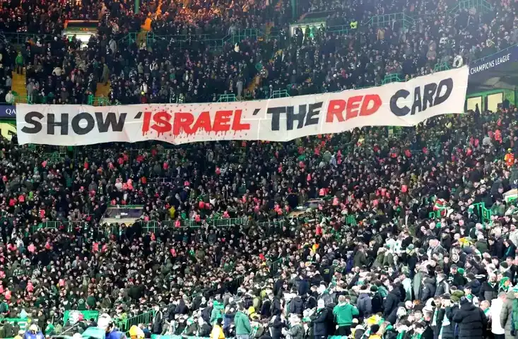 Celtic Taraftarlarından İsrail'e Protesto
